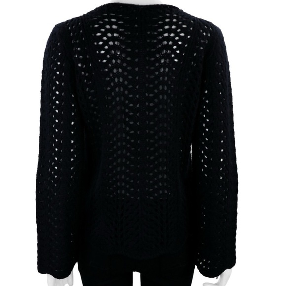 MaxMara Black Crochet Sweater - Picture 7 of 7
